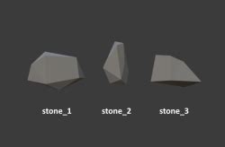 LowPoly Stones OpenGameArt Org