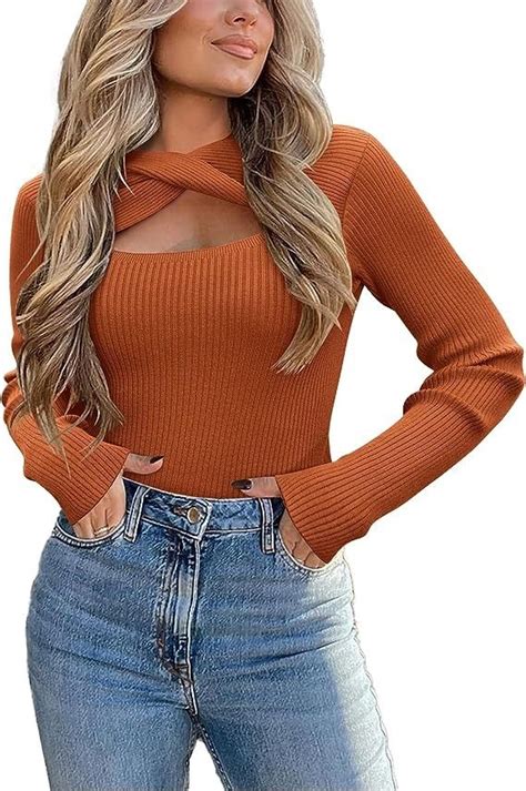 Zeagoo Sweaters For Women 2024 Knit Trendy Long Sleeve Lightweight Slim