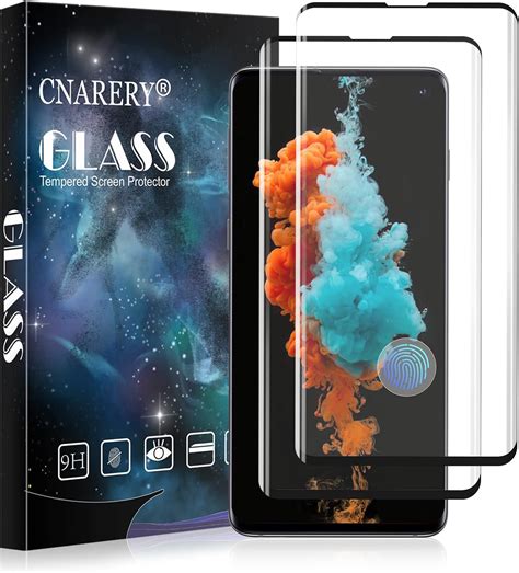 Cnarery Samsung Galaxy S Screen Protector Support Fingerprint Pack