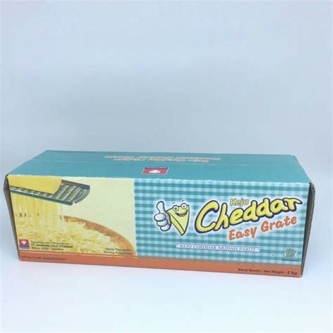 Jual Keju Cheddar Cheese Cheddar Easy To Grate Diamond 2kg Shopee Indonesia