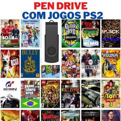 Kit Opl Completo Original Pendrive Varios Jogos De Playstation 2