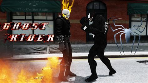 Ghost Rider Vs Venom EPIC BATTLE Grand Theft Auto YouTube