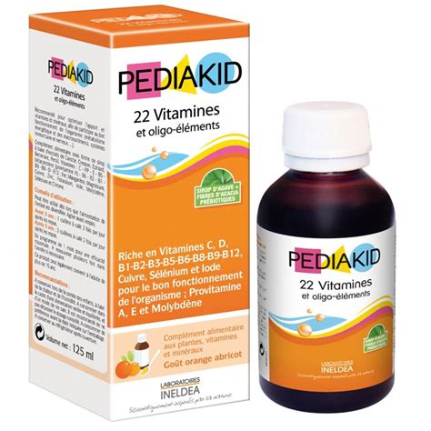 Pediakid Vitamines Et Oligo L Ments Sirop Naturel Riche En Min Raux