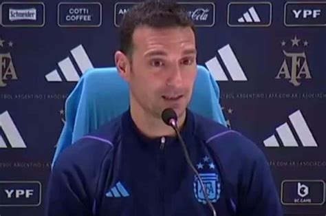 Necesito Pensar Mucho Lionel Scaloni Puso En Duda Su Continuidad En