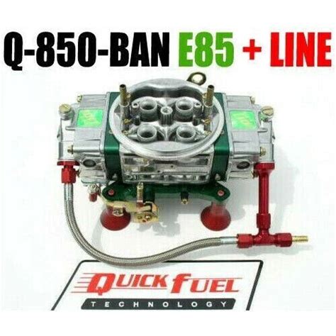 Quick Fuel Q 850 E85 Ban Annular Mech Blow Thru With Red 6 Line Kit Ebay