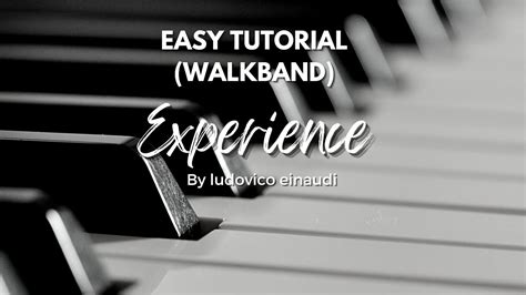 Easy Piano Tutorial Experience By Ludovico Einaudi Youtube