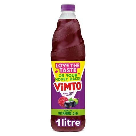 Vimto Original Real Fruit Squash 1L A Beloved British Classic Bursting