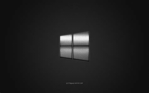 Windows 10 Logo Grey Metallic 4k Ultra Hd Desktop Background Wallpaper ...