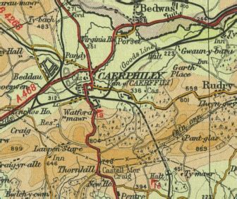 caerphilly map