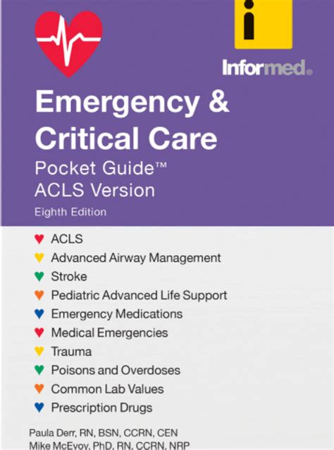 Emergency And Critical Care Pocket Guide Acls Versioneighth Edition