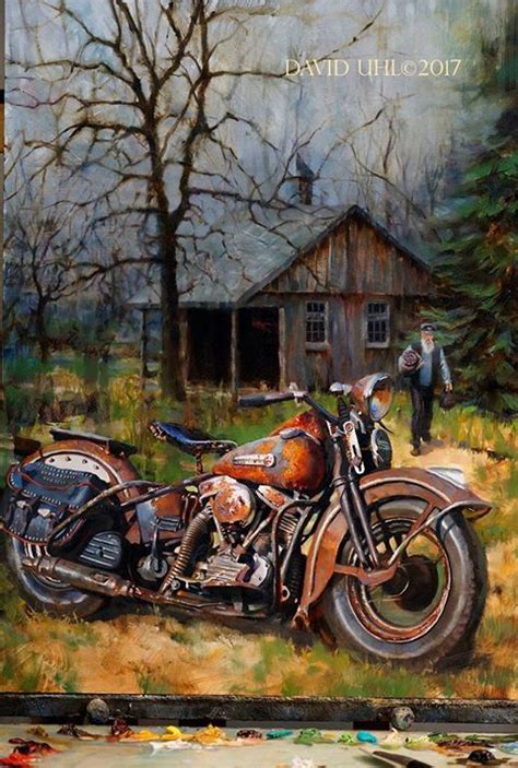 Pin By 53dilligaf On Biker Art Harley Davidson Painting Harley