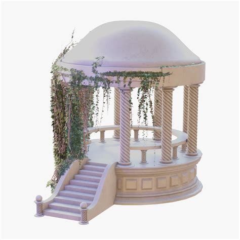 Pergola With Ivy 3d Model 19 Unknown Obj Fbx Max Free3d