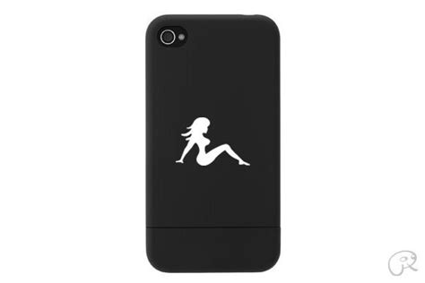 2x Mudflap Girl Cell Phone Sticker Die Cut Decal Self Adhesive Vinyl