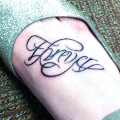 Forever Always Ambigram Foot Tattoo Ambigram Tattoo Foot Tattoo Tattoos