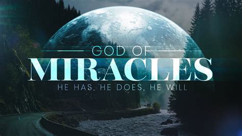 God Of Miracles Week 1 YouTube