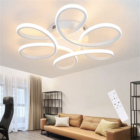 Homefire Deckenlampe LED Deckenleuchte Wohnzimmer Groß Modern Dimmbar