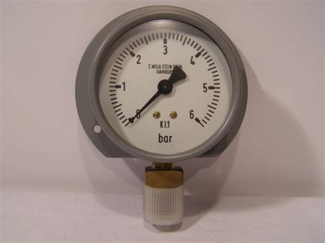 C WILH STEIN SOHN Manometer Druckanzeige 0 6 Bar