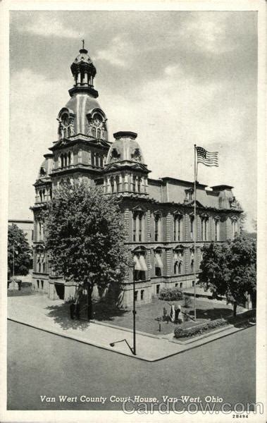 Van Wert County Court House Ohio Postcard