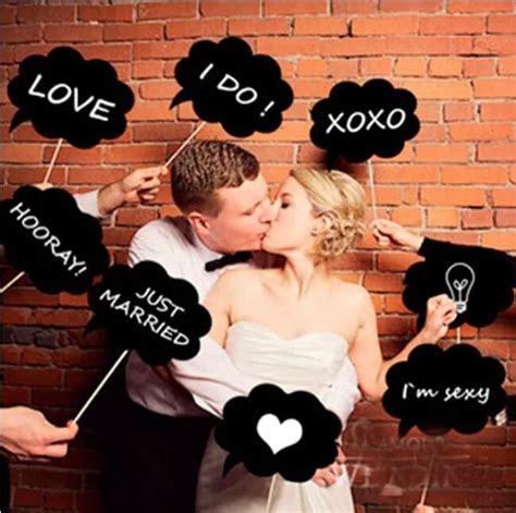 10pcs Diy Creative Funny Pictures Props Bridesmaid Wedding Decoration