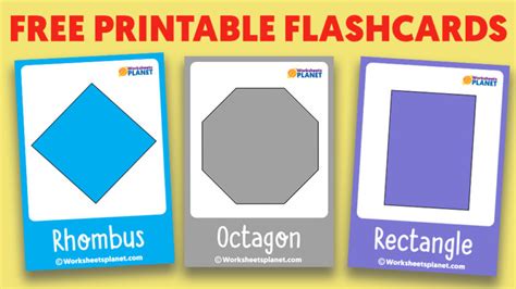 Geometry Shapes Flashcards Teacher Resources