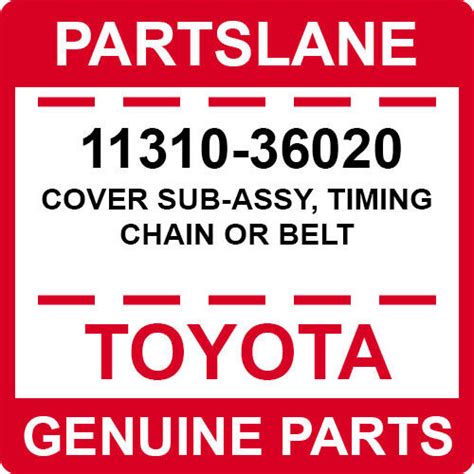 11310 36020 Toyota Oem Genuine Cover Sub Assy Timing Chain Or Belt Ebay