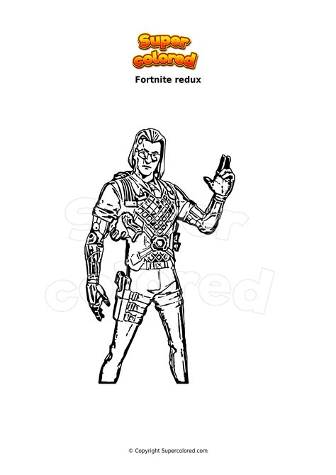 Disegno Da Colorare Fortnite Redux Supercolored