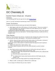 Elise Folk Nuclearfissionlab Docx Dc Chemistry B Nuclear Fission