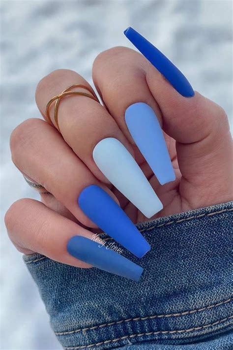 43 Chic Blue Nail Designs You Will Want To Try ASAP StayGlam