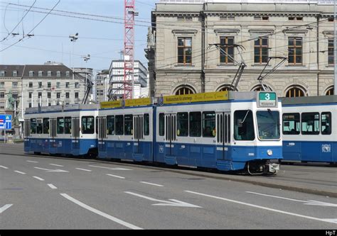 Vbz Tram Be Be Unterwegs Auf Der Linie Am