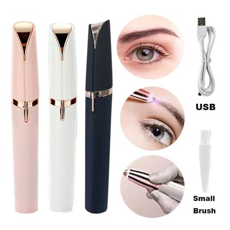 Buy Upgrade Usb Electric Eyebrow Trimmer Painless Eye Brow Epilator