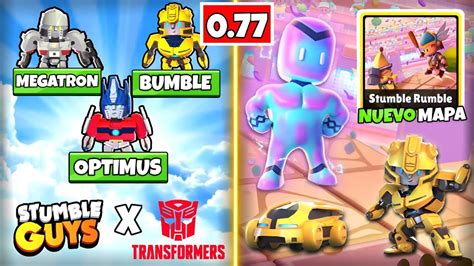 TRANSFORMERS X STUMBLE GUYS 0 77 NUEVAS SKINS Y MAPA SGxTransformers