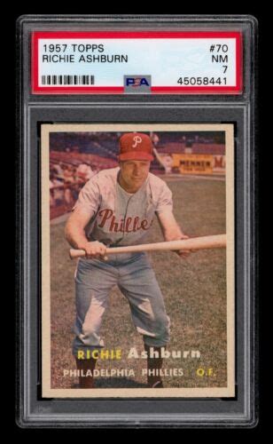 Topps Set Break Richie Ashburn Psa Nm Ebay