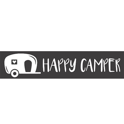 Happy Camper 4x16 Stencil — Rustic Chalk Decor