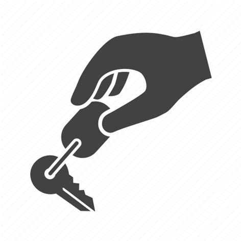 Car Hand Holding House Key Keys Security Icon Download On