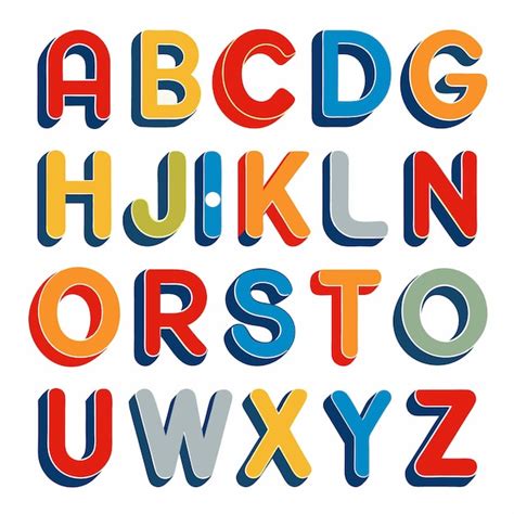 Doodle Letter Set Premium Ai Generated Vector