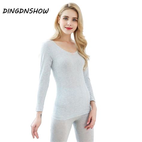 Buy Dingdnshow 2017 Brand Thermal Underwear Winter Sexy Seamless Colored