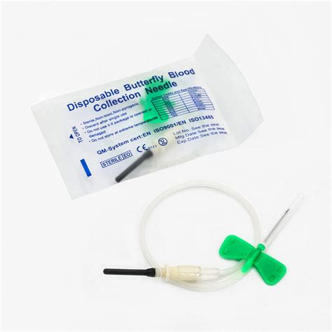 Ce Iso Approved Sterile Hospital Use Color Coded Butterfly Vacuum Blood