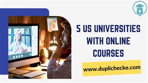 5 US universities with online courses