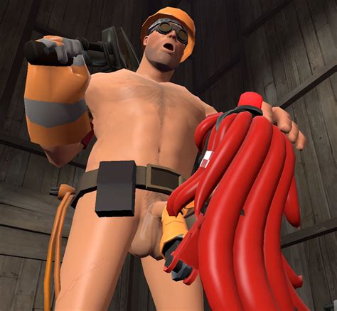 Rule 34 3d 3d Artwork 3d Model Balls Ballsack Engineer Engineer Team Fortress 2 Female