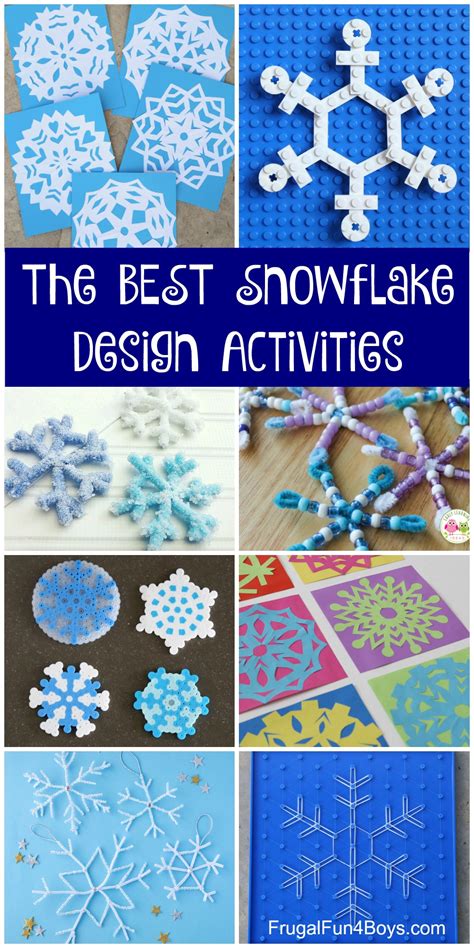 spectacular snowflake activities  kids frugal fun  boys  girls