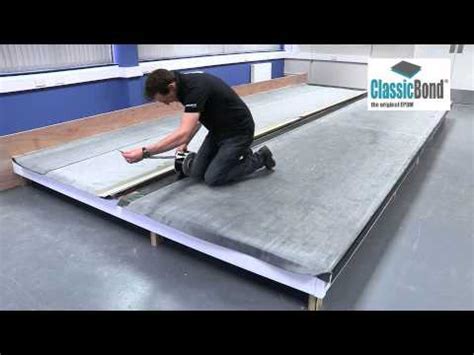 Flat Rubber Roof With Seam EPDM Installation Guides And Training