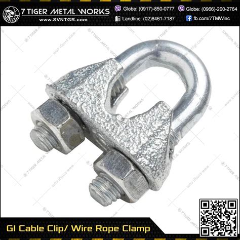 galvanized iron wire rope clamp cable clip light china japan sizes
