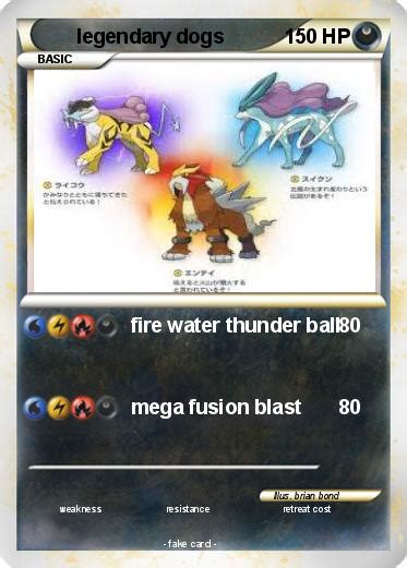 Pokémon legendary dogs 2 2 - fire water thunder ball - My Pokemon Card