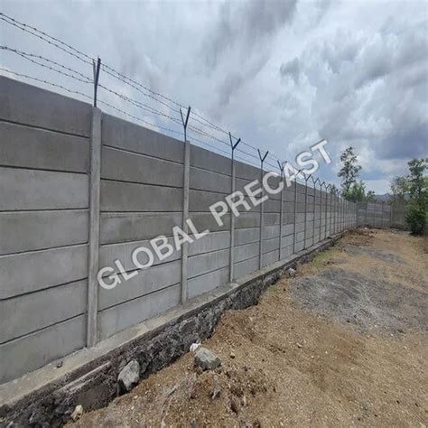 High Quality & Durability Solar Project Boundary Wall at Best Price in Pune | Global Precast