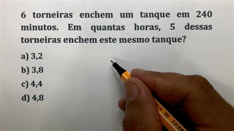 Problema De Matem Tica B Sica Regra De Tr S Para Concursos Prof