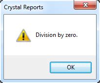 Crystal Reports How To Fix Division By Zero Error IT Support Guides