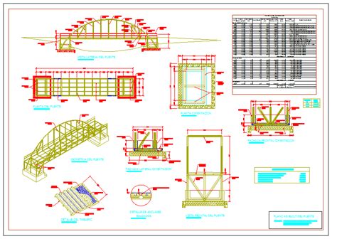 Metal Bridge design - Cadbull