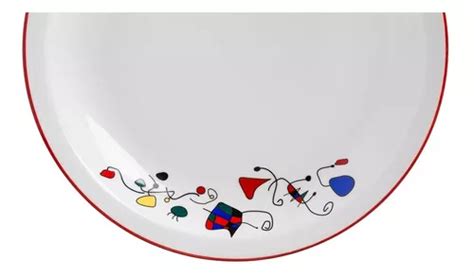 6 Platos Playos 25cm Porcelana Tsuji 469 Linea Miro