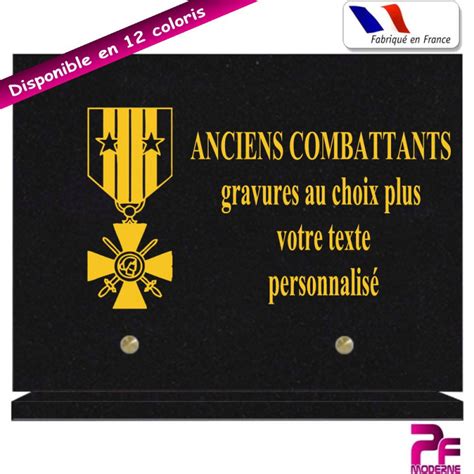 Plaque Fun Raire Anciens Combattants A Personnaliser