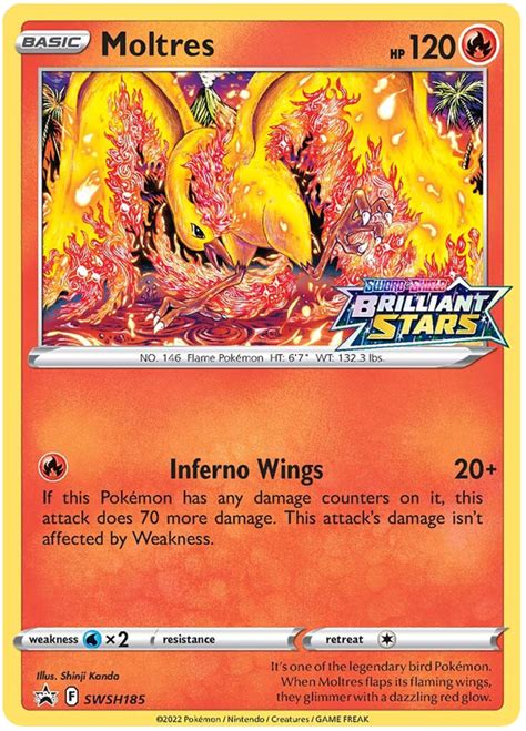 Moltres Sword And Shield Promos 185 Pokemon Card